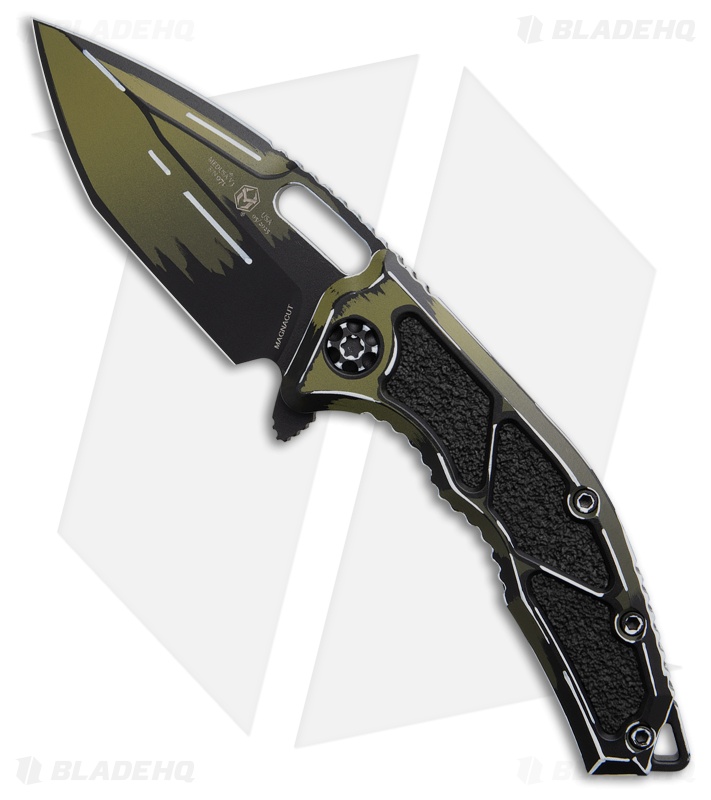 Heretic Medusa Manual Knife OD Green Cel Shade