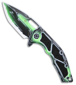 Heretic Knives Medusa Manual T/E | Negative Cel Shade Toxic Green