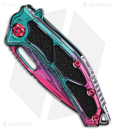 Heretic Knives Medusa Manual Tanto Frame Lock Knife Miami Vice (3" Miami Vice)