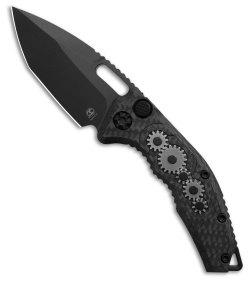 Heretic Knives Medusa Auto Tanto MagnaCut Knife Gear Black Carbon Fiber (3" DLC)