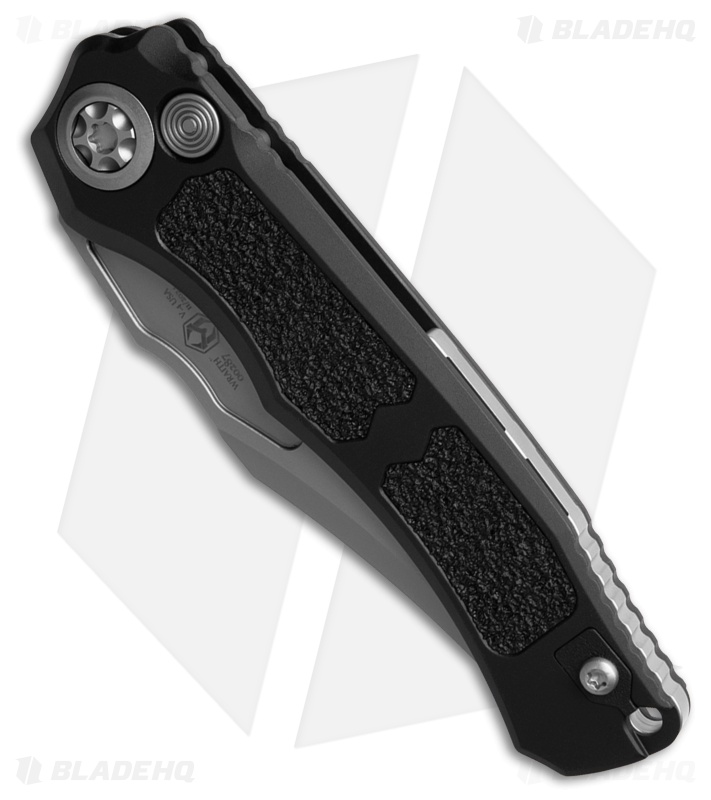 Heretic Knives Wraith Auto Bowie Knife Black Aluminum (3.6" Bead Blast)