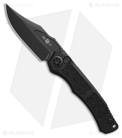 Heretic Knives Wraith Auto Bowie Knife Black Aluminum (3.6" DLC)