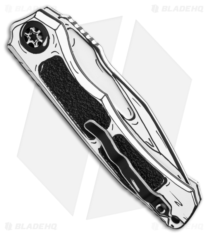 Heretic Knives Wraith Auto Tanto Knife White Cel Shade (3.6" White Cel Shade)