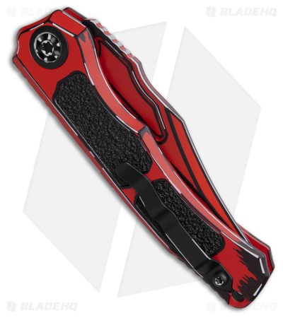 Heretic Knives Wraith V4 Automatic Knife Red Cel Shade Al (3.7" Red)