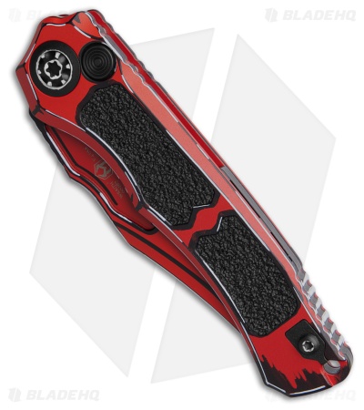 Heretic Knives Wraith V4 Automatic Knife Red Cel Shade Al (3.7" Red)