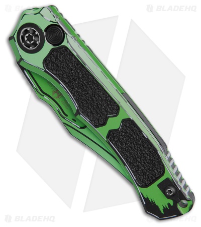 Heretic Knives Wraith V4 Automatic Knife Toxic Green Cel Shade Al (3.7" Green)