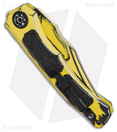 Heretic Knives Wraith V4 Automatic Knife Yellow Cel Shade Al (3.7" Yellow)
