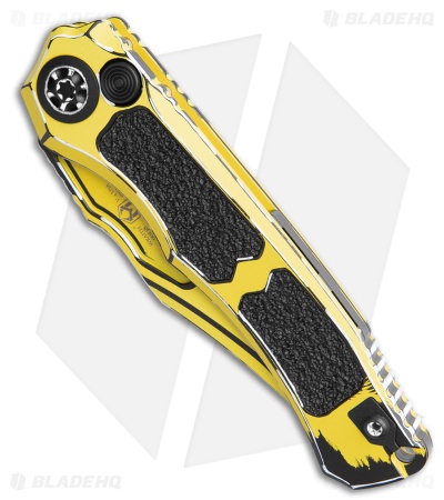 Heretic Knives Wraith V4 Automatic Knife Yellow Cel Shade Al (3.7" Yellow)