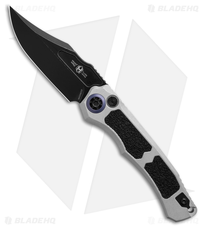 Heretic Knives Wraith V4 Bowie Automatic Knife Blizzard Al (3.7" Battleworn)