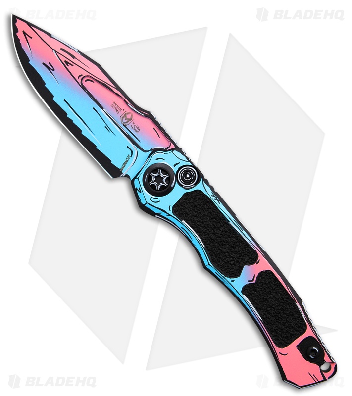 Heretic Knives Wraith V4 S/E Auto Knife Cel Shade Cotton Candy (3.6" CC)