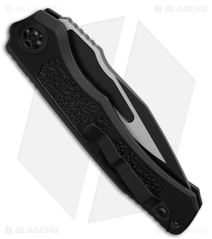 Heretic Knives Wraith V4 S/E Automatic Knife Black Aluminum (3.6" Two-Tone)