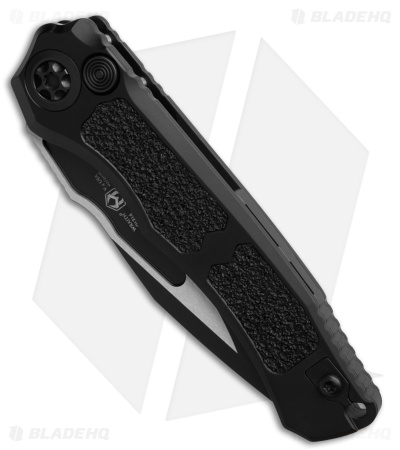 Heretic Knives Wraith V4 S/E Automatic Knife Black Aluminum (3.6" Two-Tone)