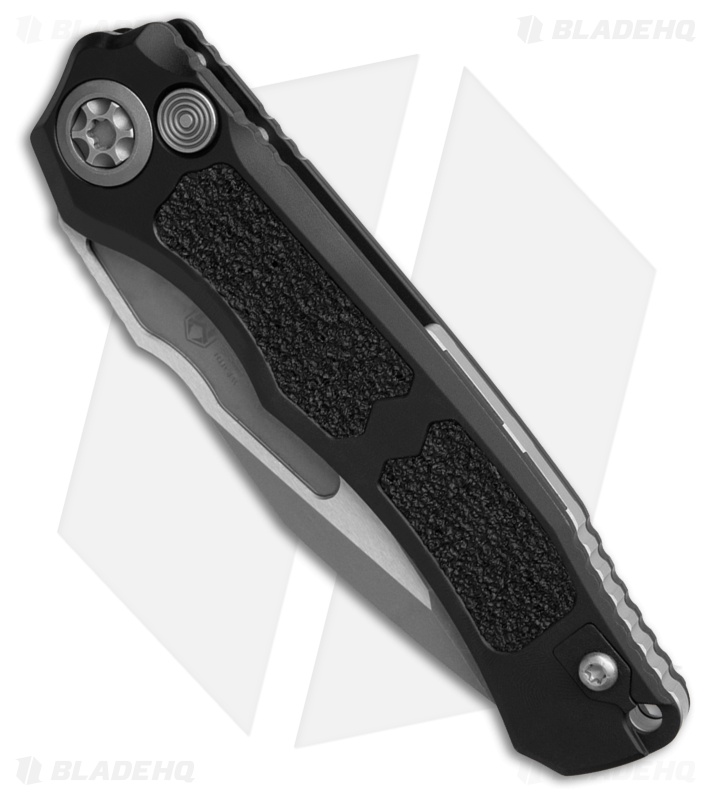 Heretic Knives Wraith V4 T/E Automatic Knife Black Aluminum (3.6" Battleworn)