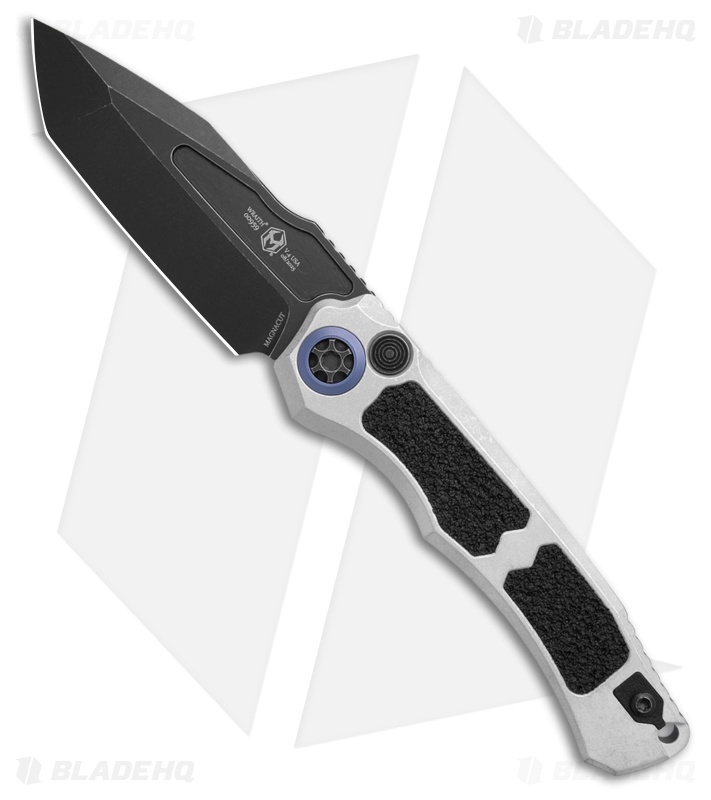 Heretic Knives Wraith V4 Tanto Auto Knife Blizzard Worn Al (3.7" Battleworn)