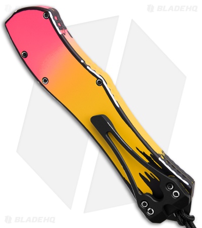Heretic Knives Hydra V4 Auto Knife Recurve Cel Shade Pink Lemonade (3.6")
