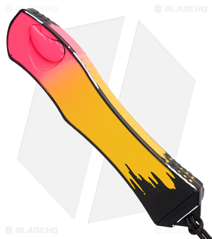 Heretic Knives Hydra V4 Auto Knife Recurve Cel Shade Pink Lemonade (3.6")