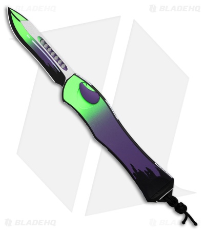 Heretic Knives Hydra V4 Recurve Automatic Knife Cel Shade Frankenstein (3.60")