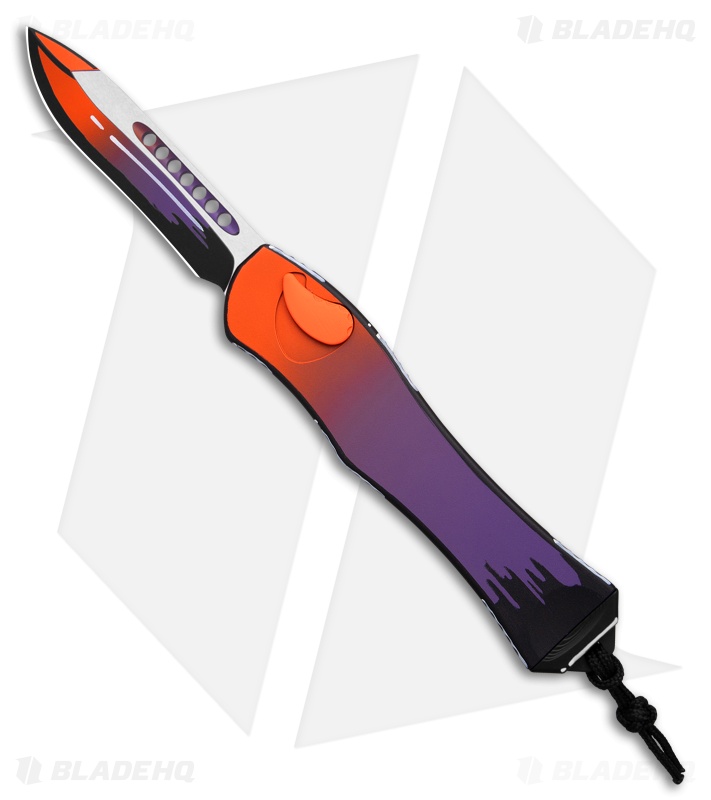 Heretic Knives Hydra V4 Recurve Automatic Knife Cel Shade Horror Night (3.60")