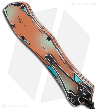 Heretic Knives Hydra V4 Recurve OTF Knife Shipwreck Cel Shade (3.6" Cel Shade)