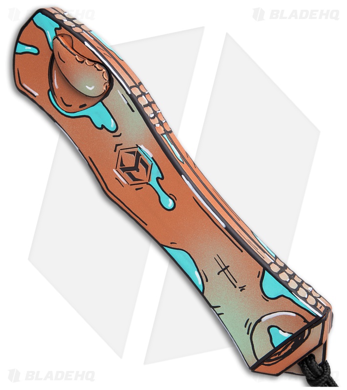 Heretic Knives Hydra V4 Recurve OTF Knife Shipwreck Cel Shade (3.6" Cel Shade)