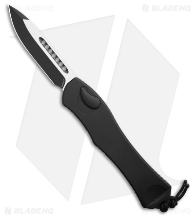 Heretic Knives Hydra V4 S/E Automatic Knife Black Al (3.6" Two-Tone)