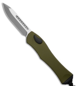 Heretic Knives Hydra V4 S/E OTF Automatic Knife OD Green Al (3.6" Battleworn)