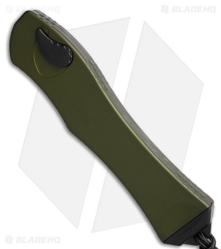 Heretic Knives Hydra V4 S/E OTF Knife OD Green Aluminum (3.6" DLC)