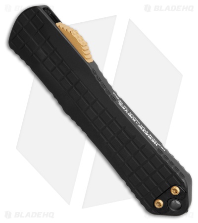 Heretic Knives Manticore-E Recurve D/A OTF Knife Black Grenade (3.1" Two-Tone)