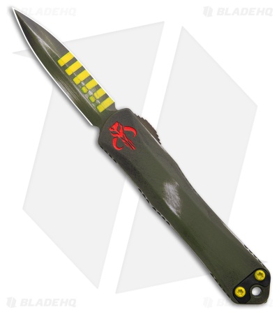 Heretic Knives Manticore-S Dagger OTF Automatic Knife Bounty Hunter (2.63")