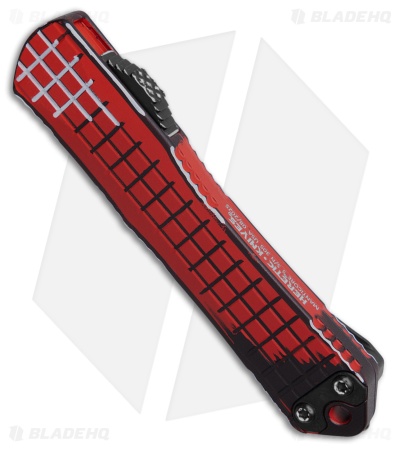 Heretic Knives Manticore S Recurve OTF Knife Red Cel Shade (2.6" Two-Tone)