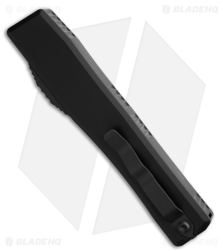 Heretic Knives NYX T/E OTF Automatic Knife Black Aluminum (3.75" Two-Tone)