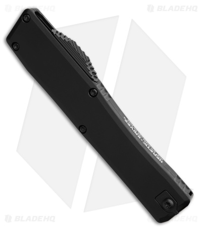Heretic Knives NYX T/E OTF Automatic Knife Black Aluminum (3.75" Two-Tone)