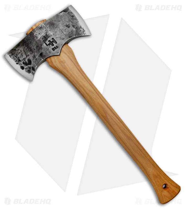 Hoffman Blacksmithing 19" Saddle Axe w/ Hickory Handle Blade HQ
