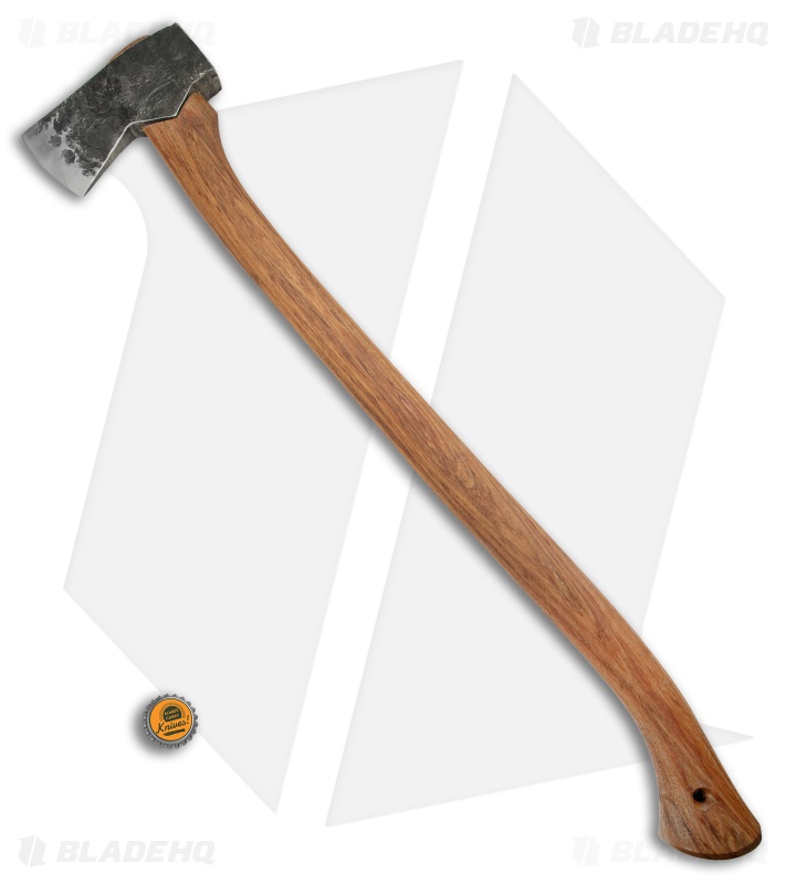 Hoffman Blacksmithing 32" American Felling Axe w/ Dark Stain Hickory Handle  