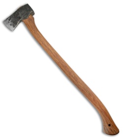 Hoffman Blacksmithing 32" American Felling Axe w/ Dark Stain Hickory Handle  