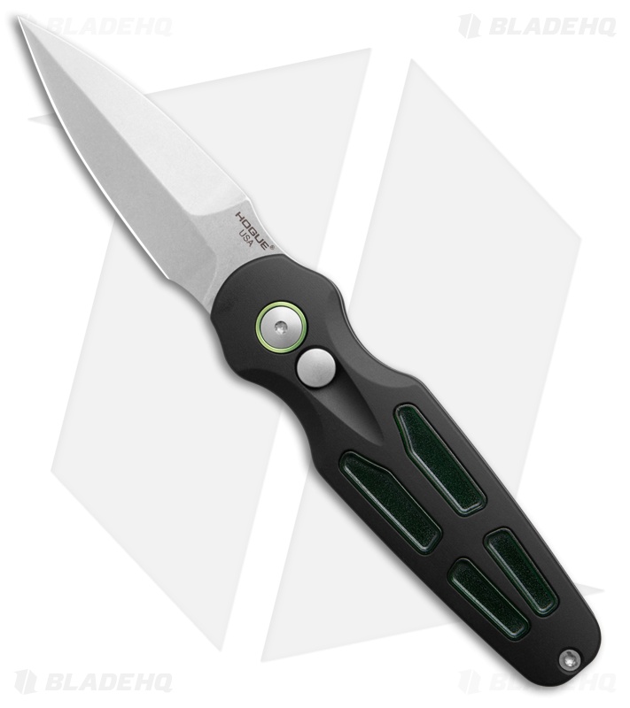 Hogue Ballista II Automatic Knife Black Aluminum + Green Ultem (2.6" SW)*DISC*