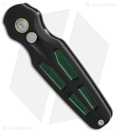 Hogue Ballista II Automatic Knife Black Aluminum + Green Ultem (2.6" SW)*DISC*