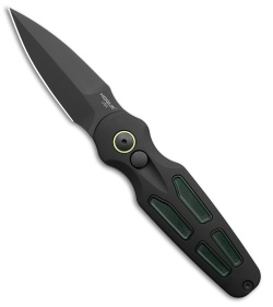Hogue Ballista II Automatic Knife Black Aluminum + Green Ultem (2.6" Black)
