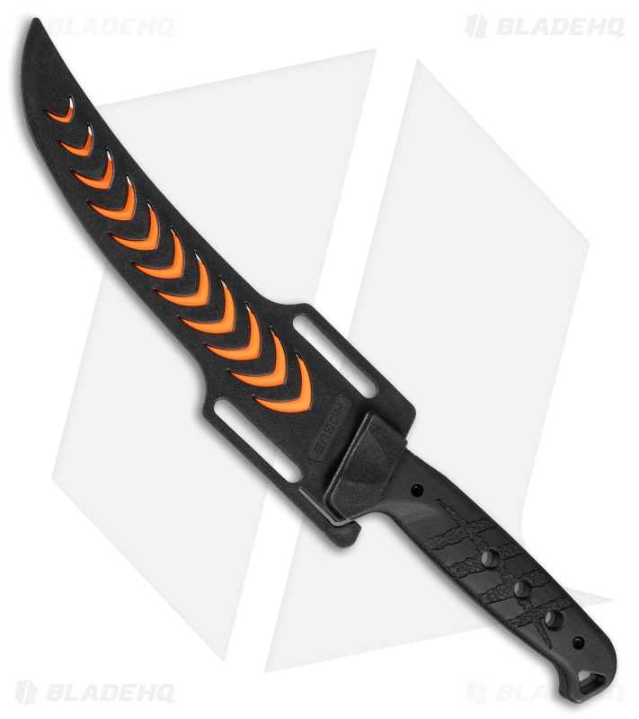 Hogue Knives Bone Flex Fixed Blade Boning Knife Black Richlite (7.1" Orange)