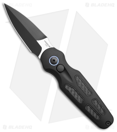 Hogue Ballista II Automatic Knife Black Carbon Fiber (2.6" Black MagnaCut)