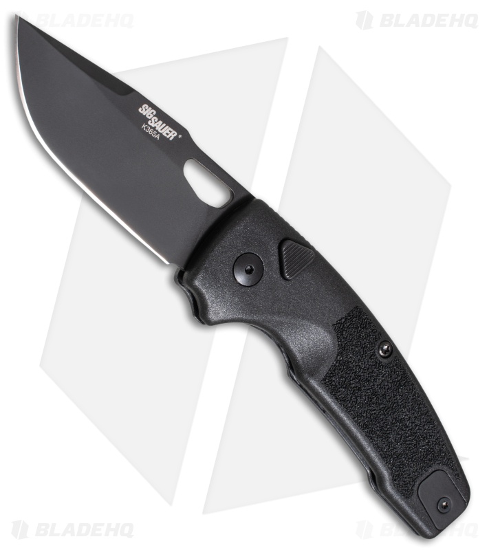 Hogue K365 Auto Black Polymer Clip Point Black Cerakote