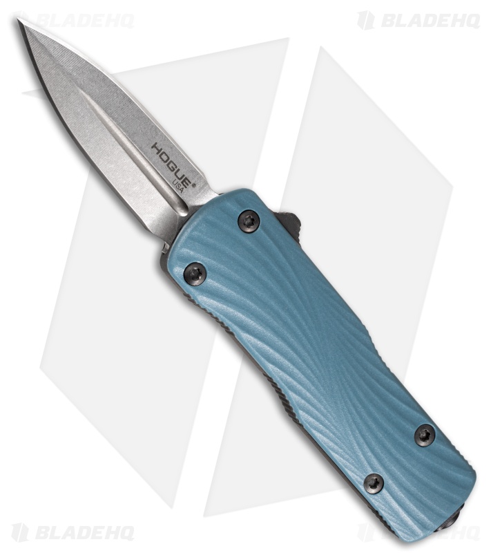 Hogue Knives Micro Counterstrike OTF Knife Al/Slate Blue Polymer (1.95" Tumble)