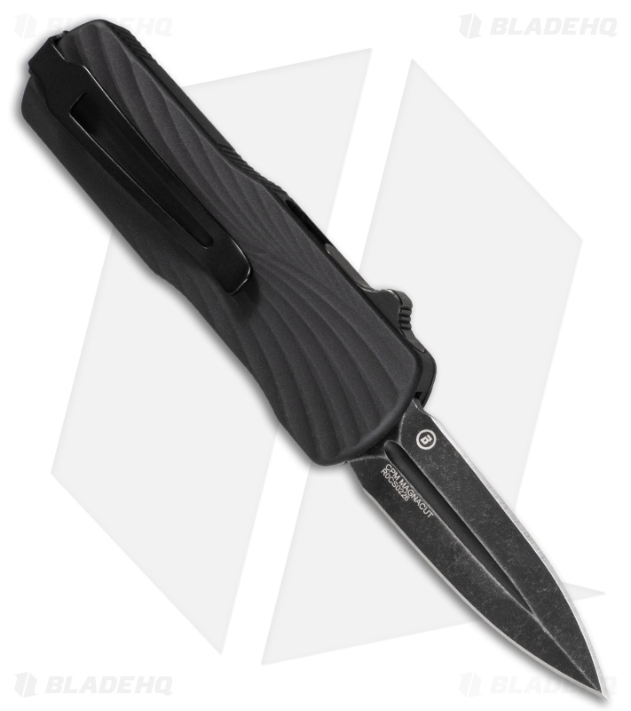 Hogue Knives Micro Counterstrike OTF Knife Black Al/Polymer (1.95" Black SW) 