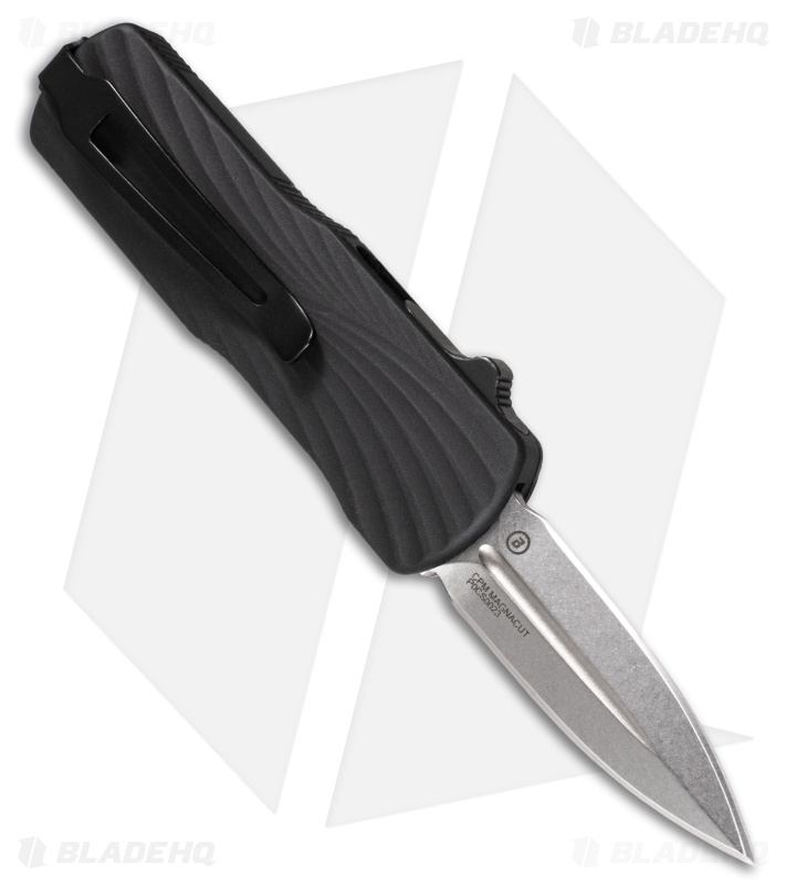 Hogue Knives Micro Counterstrike OTF Knife Black Al/Polymer (1.95" Tumbled) 