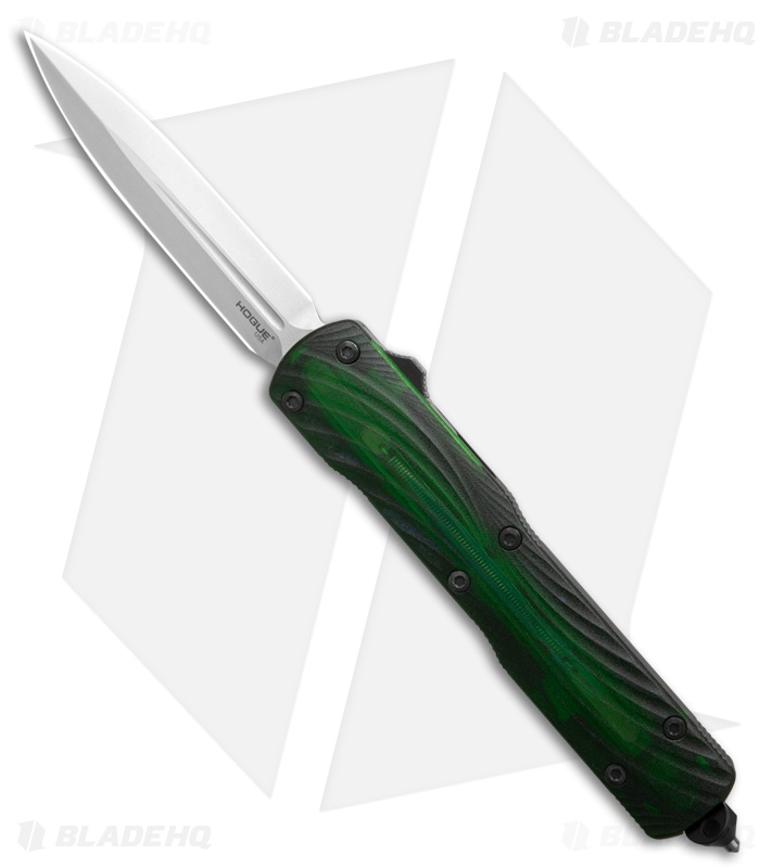 Hogue Knives Counterstrike OTF Auto Knife Black Al/Green Ultem (3.5" Tumbled)
