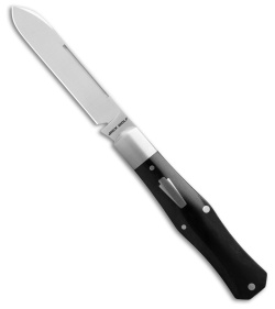 Jack Wolf Knives Coffin Slip Joint Knife Smooth Black Bone (2.85" Satin)