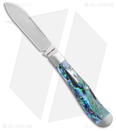 Jack Wolf Knives Eureka Slip Joint Knife Abalone (3" Satin)