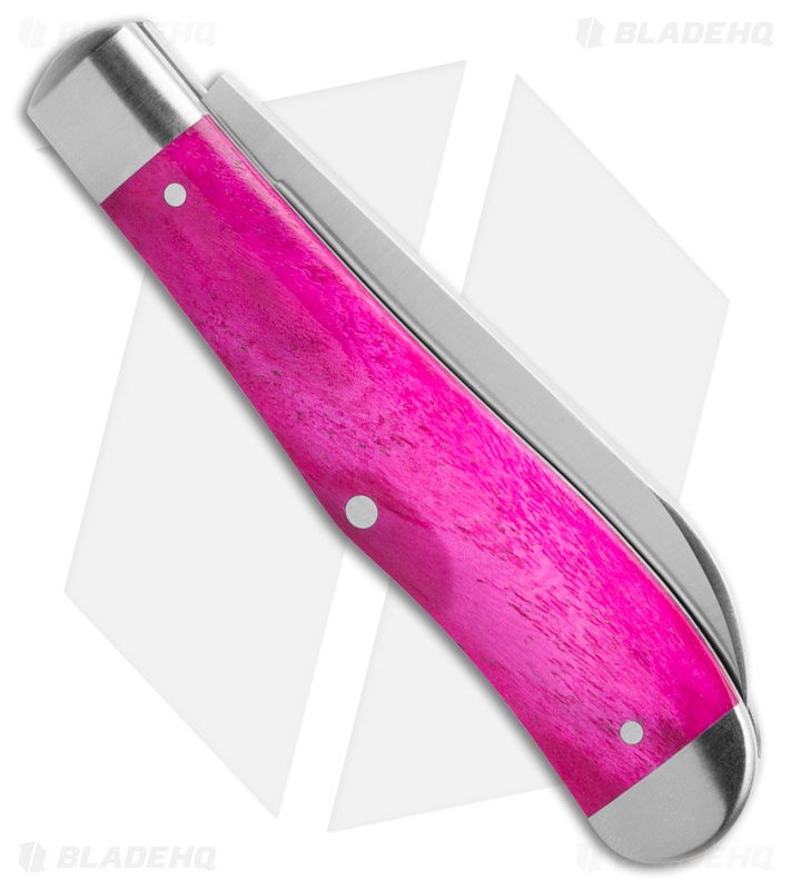 Jack Wolf Knives Eureka Slip Joint Knife Smooth Purple Bone (3" Satin)