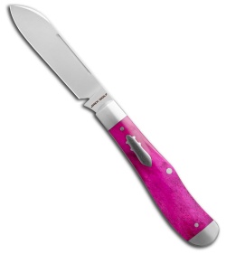 Jack Wolf Knives Eureka Slip Joint Knife Smooth Purple Bone (3" Satin)