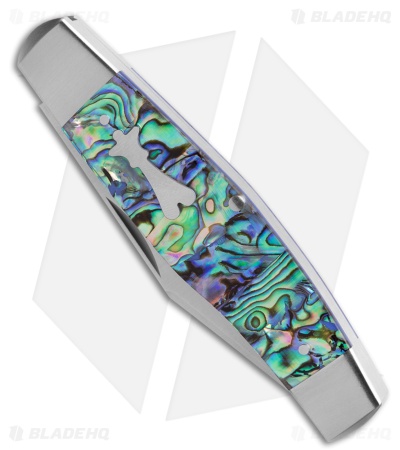 Jack Wolf Knives Stockman Slip Joint Knife Abalone (3.1" Satin)